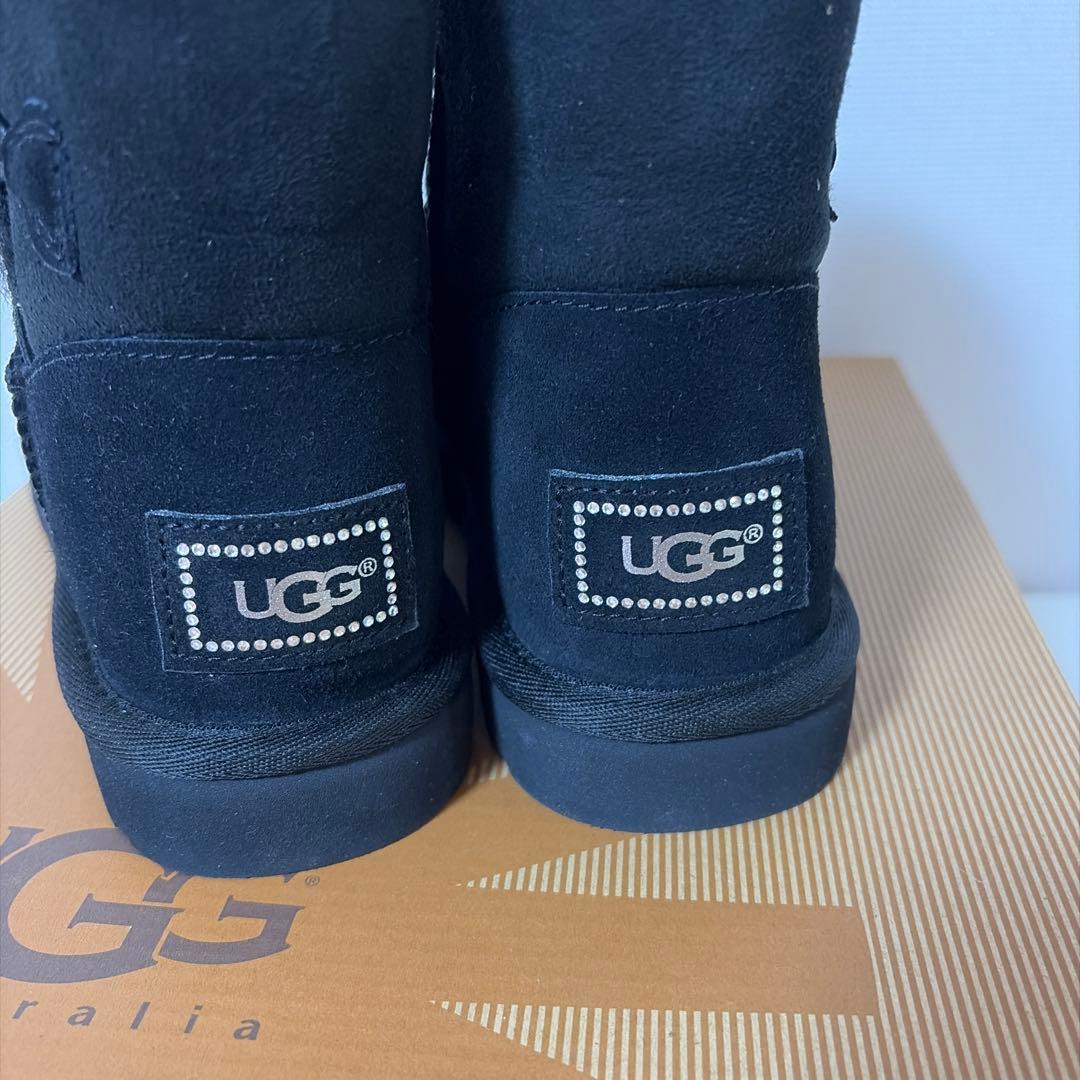 UGG スワロフスキー ベイリーボタン ブラック 25cm