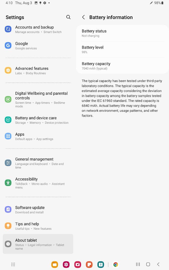 Samsung Galaxy Tab S6 キーボードカバー付き