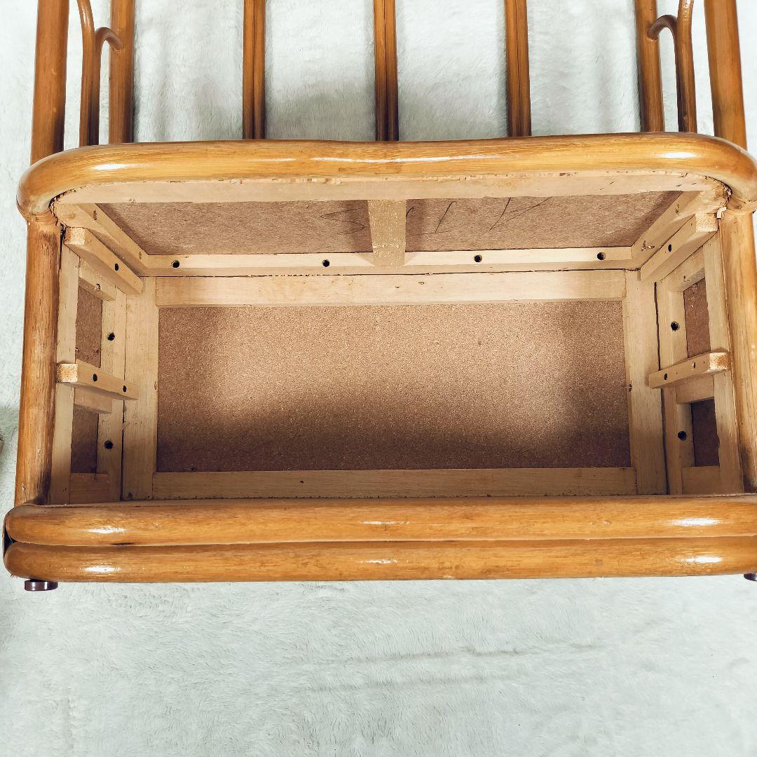 【良品】ラタン製　アーチ型　オープンシェルフ　引出し収納　ディスプレイ　レトロ