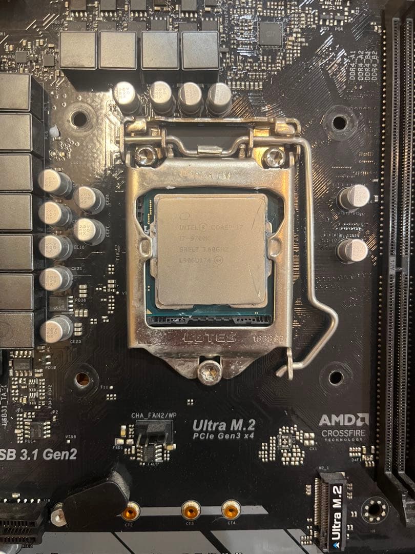 ASRock Z390 Pro4 マザーボード+Core i7 9700K