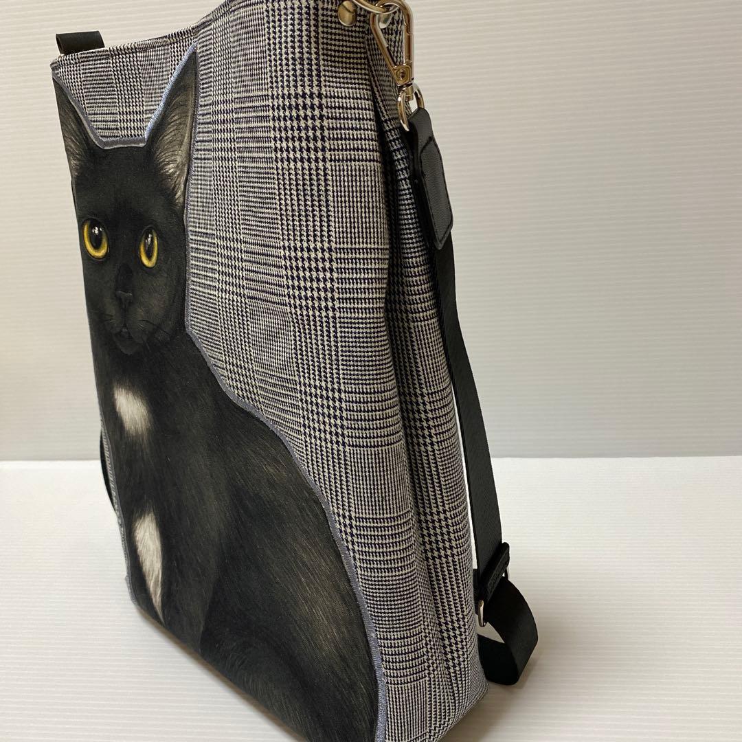 ゆ*ら様 ワンショルダートートバッグ コヤンイサムチョン　黒猫A