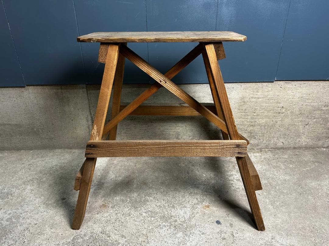 ジャパンヴィンテージ スツール ベンチ 脚立 ウッドラダー チェア 椅子 イス