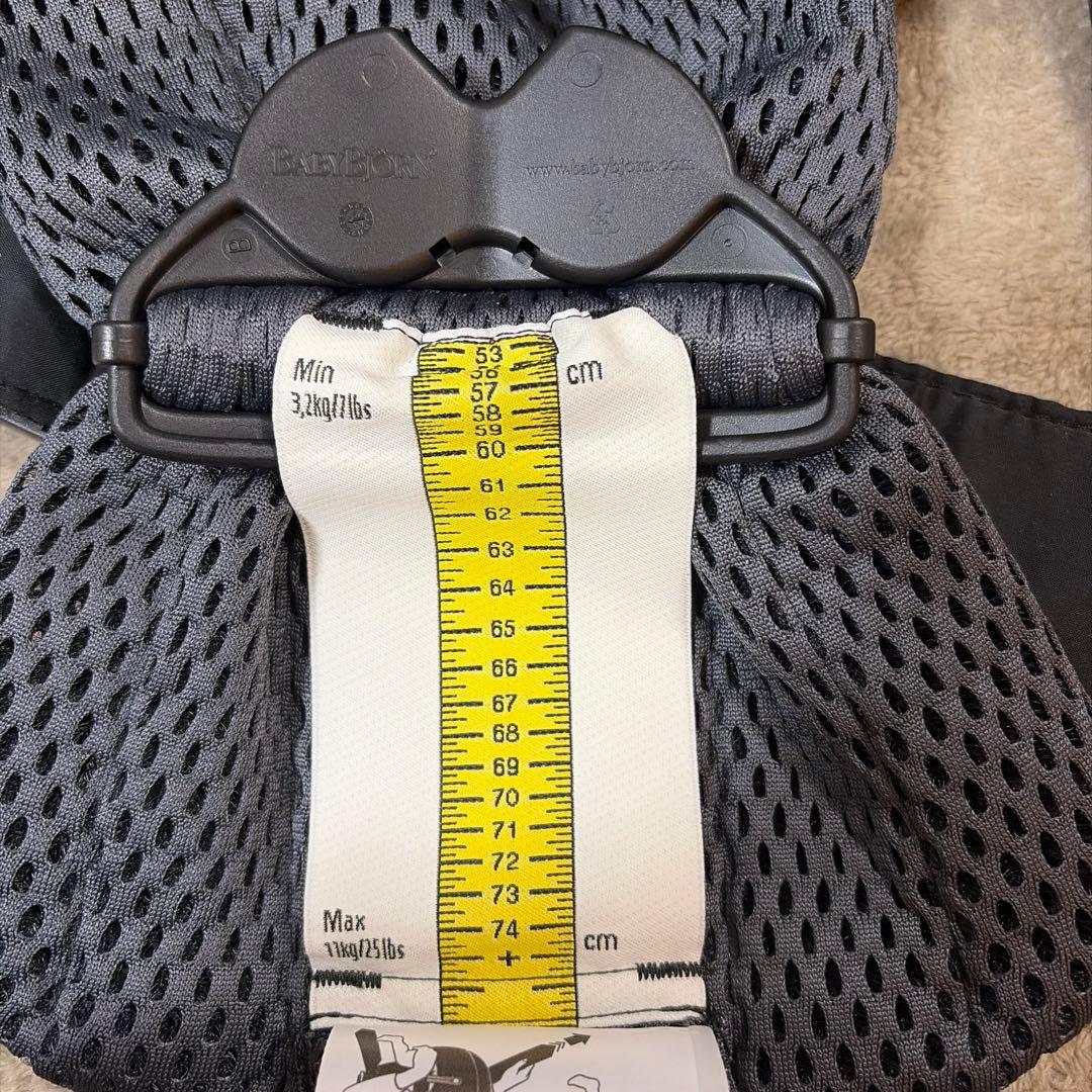 BabyBjörn ベビーキャリアMINI Air アンスラサイト メッシュ