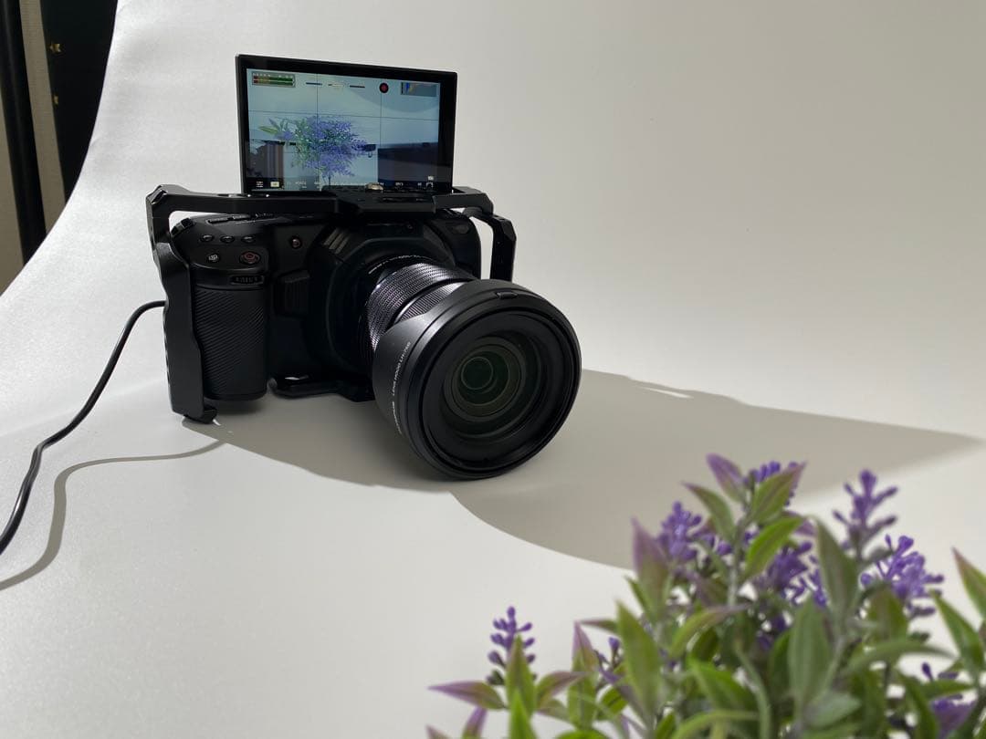 可動モニターBMPCC4K+レンズ+500GB+バッテリー+ゲージ