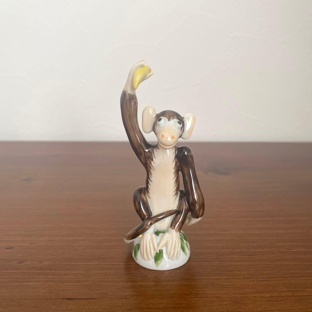 〈欠けあり〉Meissen マイセン 干支シリーズ 申 さる フィギュリン