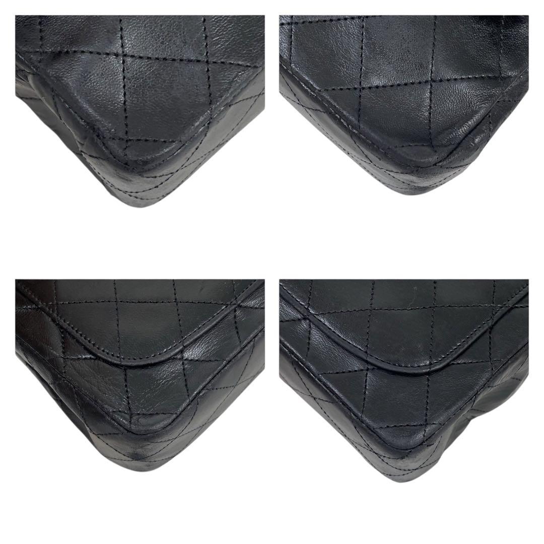 【美品】シャネル　ミニマトラッセ　ラムスキン　チェーンショルダーバッグ　3191