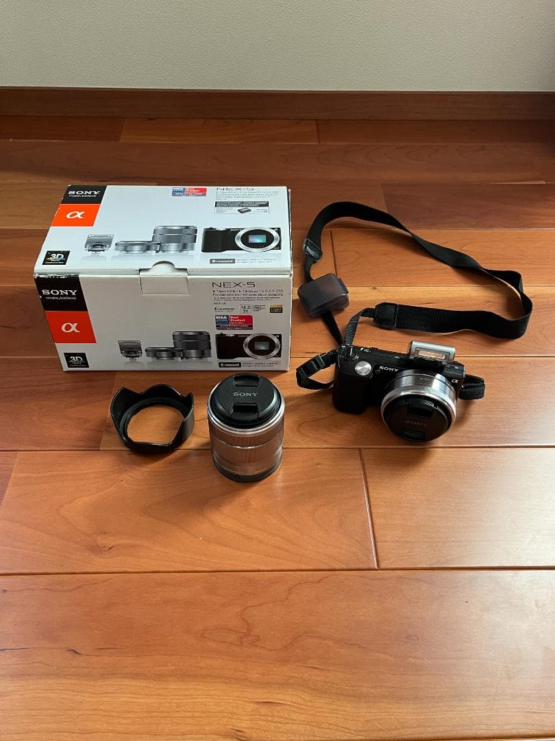 SONY　NEX-5D ミラーレス一眼カメラ　ダブルレンズキット ブラック