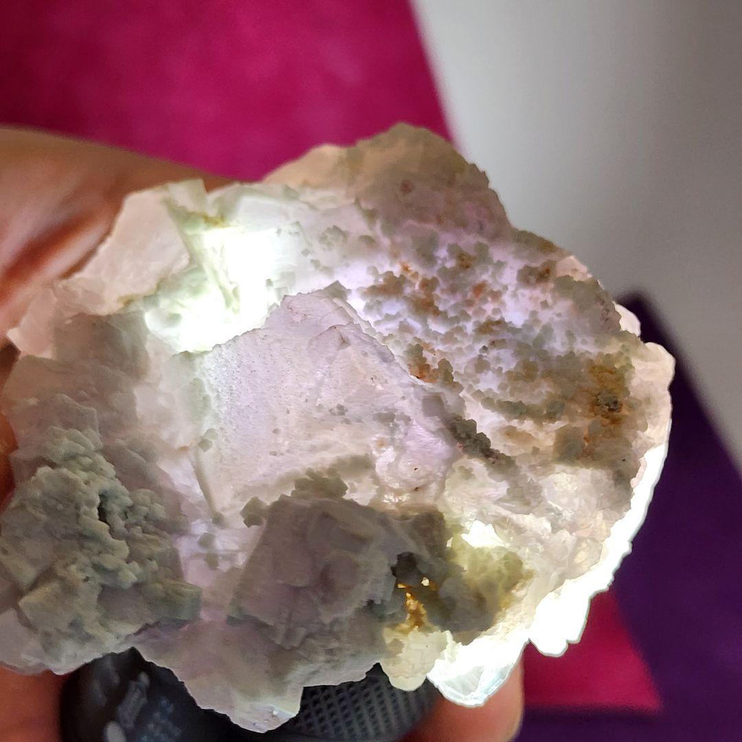 希少シュガーフローライト蛍石 天然石パワーストーン 約10cm