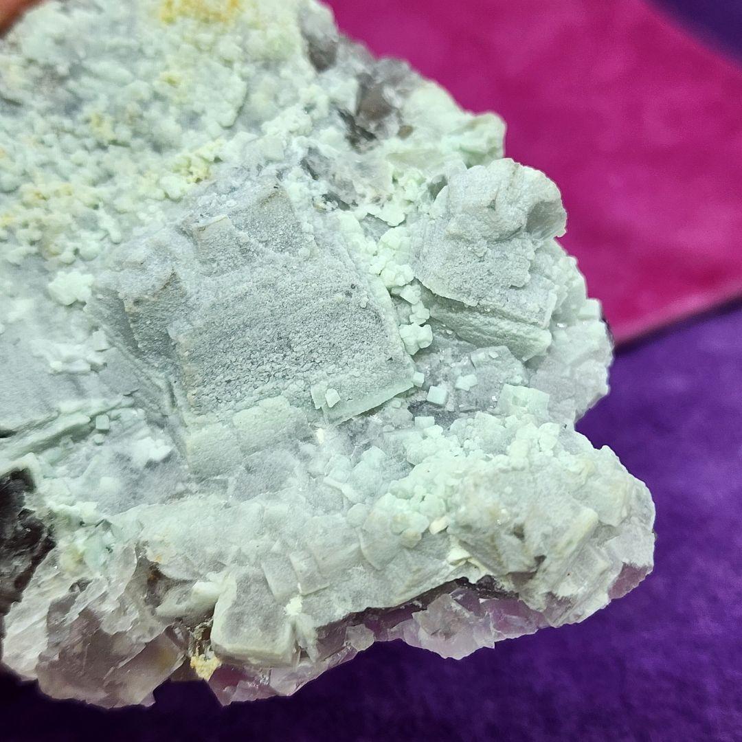 希少シュガーフローライト蛍石 天然石パワーストーン 約10cm