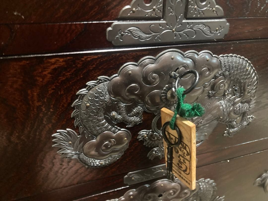 岩谷堂箪笥No.321 4尺整理［白鳥］銅手打