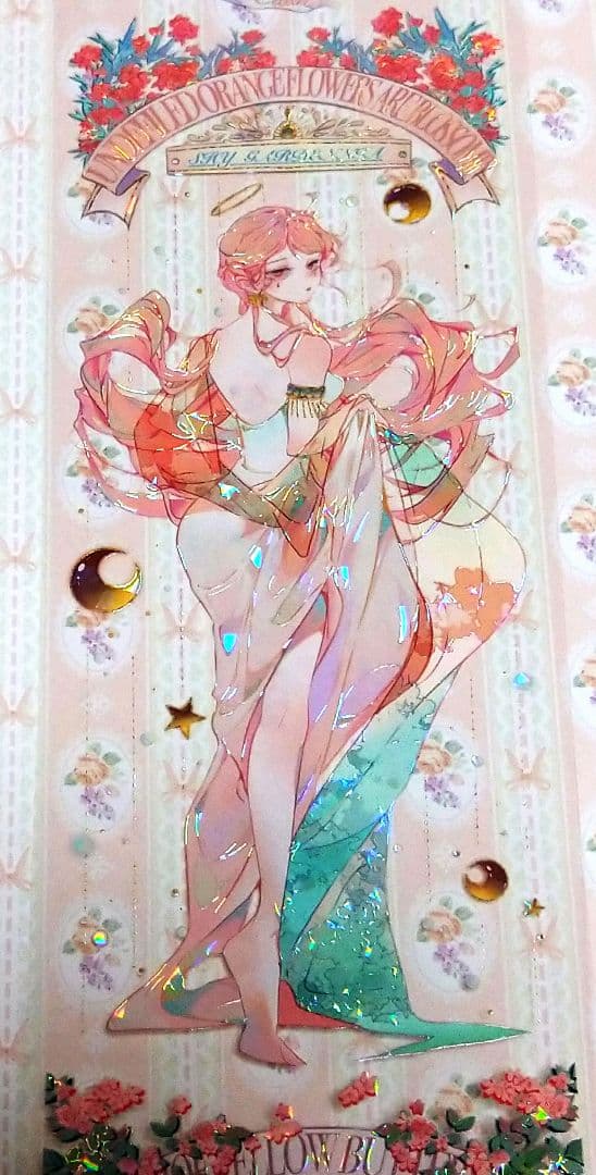 J963＃圣女祈愿(贝壳光)三毛喵切り売り海外人物マステ女の子