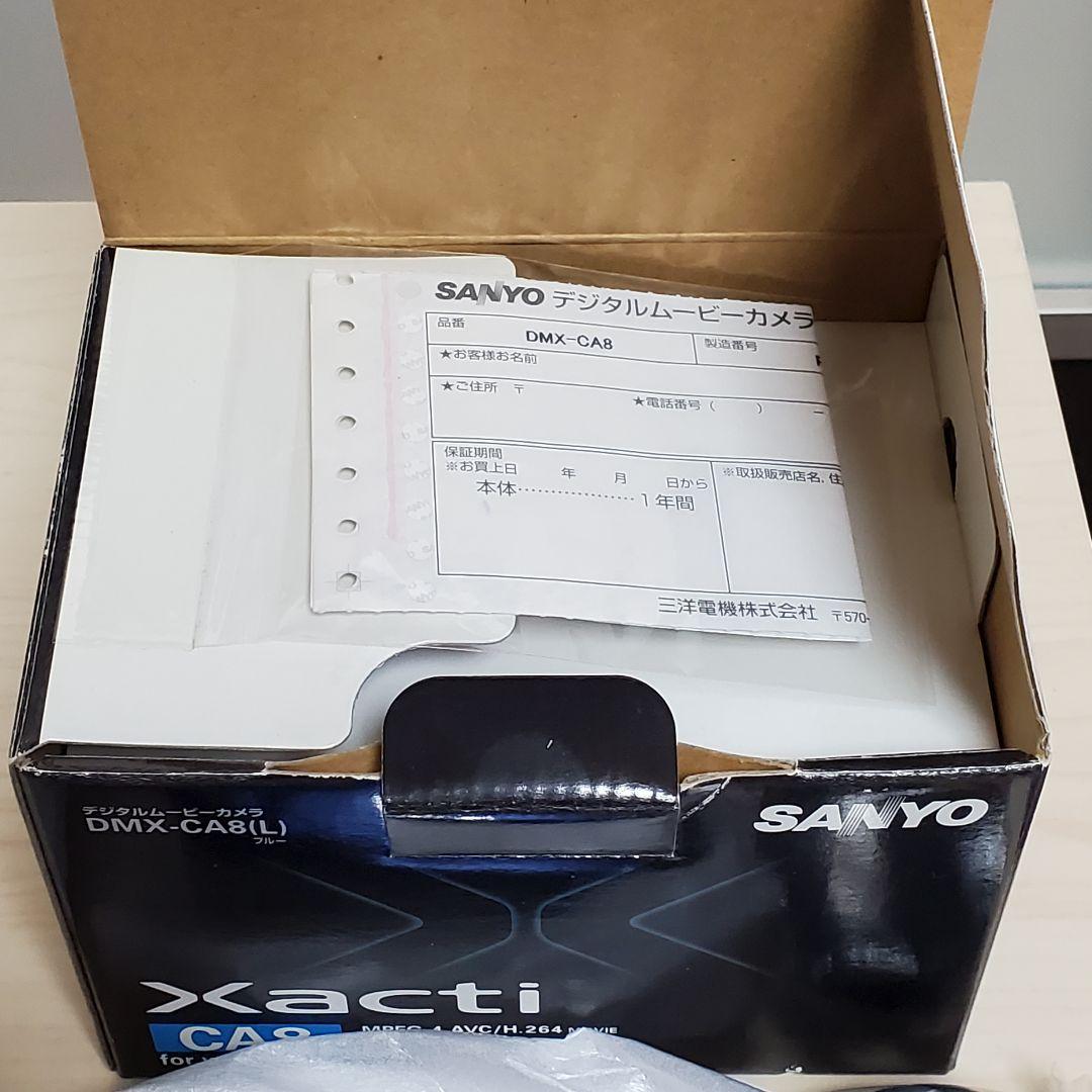 希少 外箱、純正ケース付 SANYO Xacti DMX-CA8 ブルー