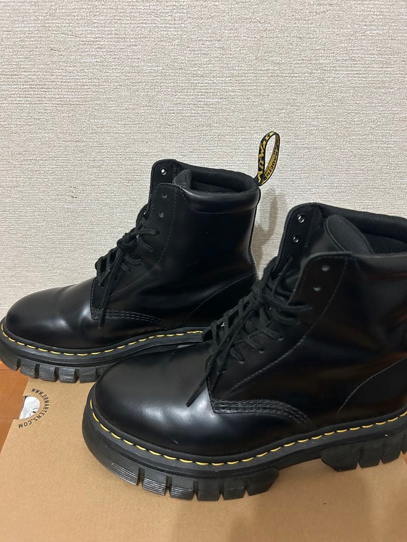 Dr.Martens/RIKARD 8I ブラック ワークブーツ UK7