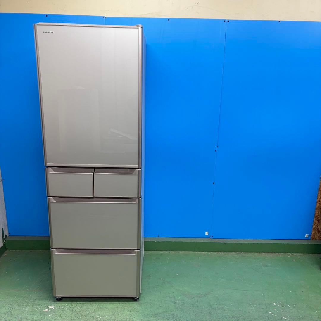 704 鏡面　大型冷蔵庫　400L強　極美品　自動製氷機　5ドア　半年保証　格安