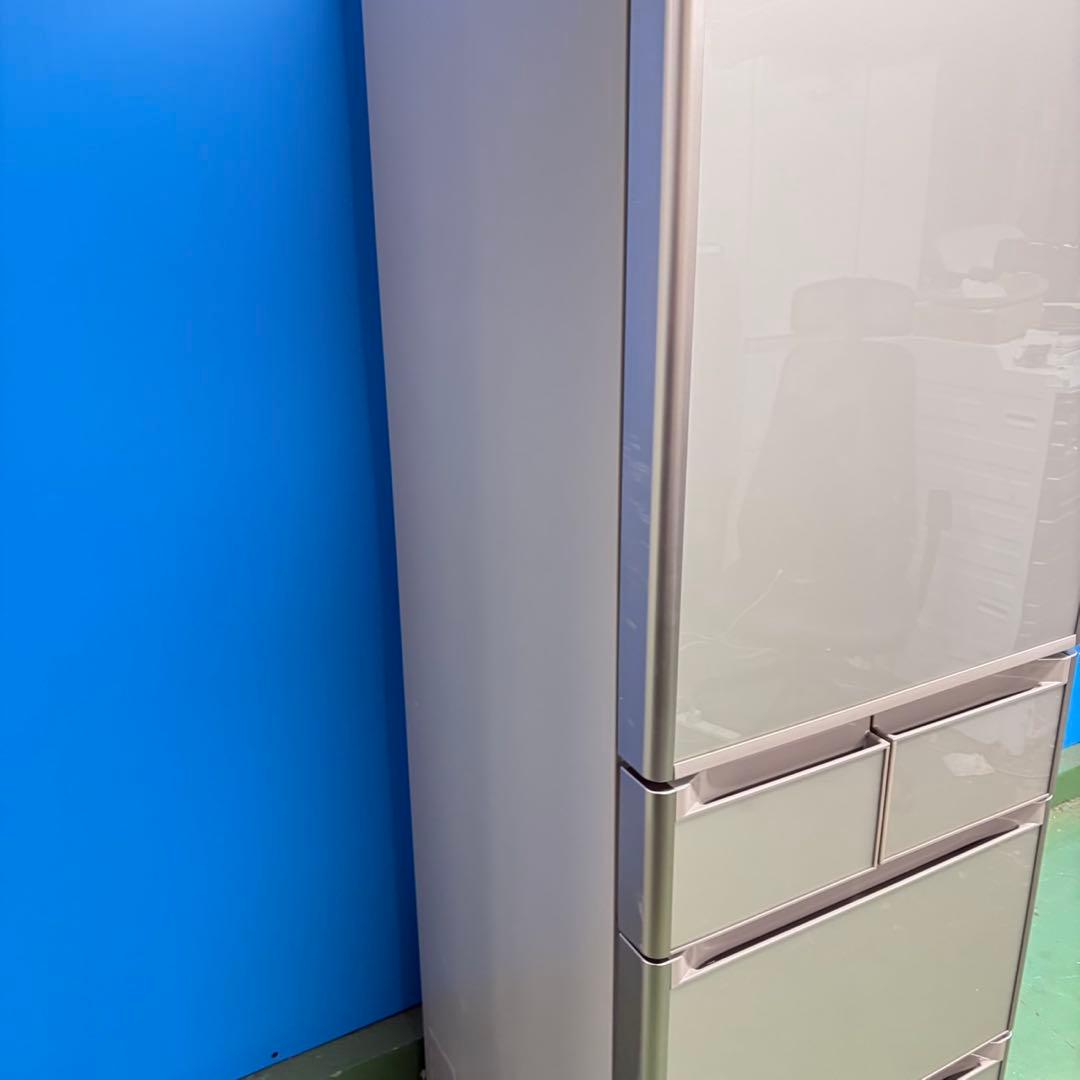 704 鏡面　大型冷蔵庫　400L強　極美品　自動製氷機　5ドア　半年保証　格安