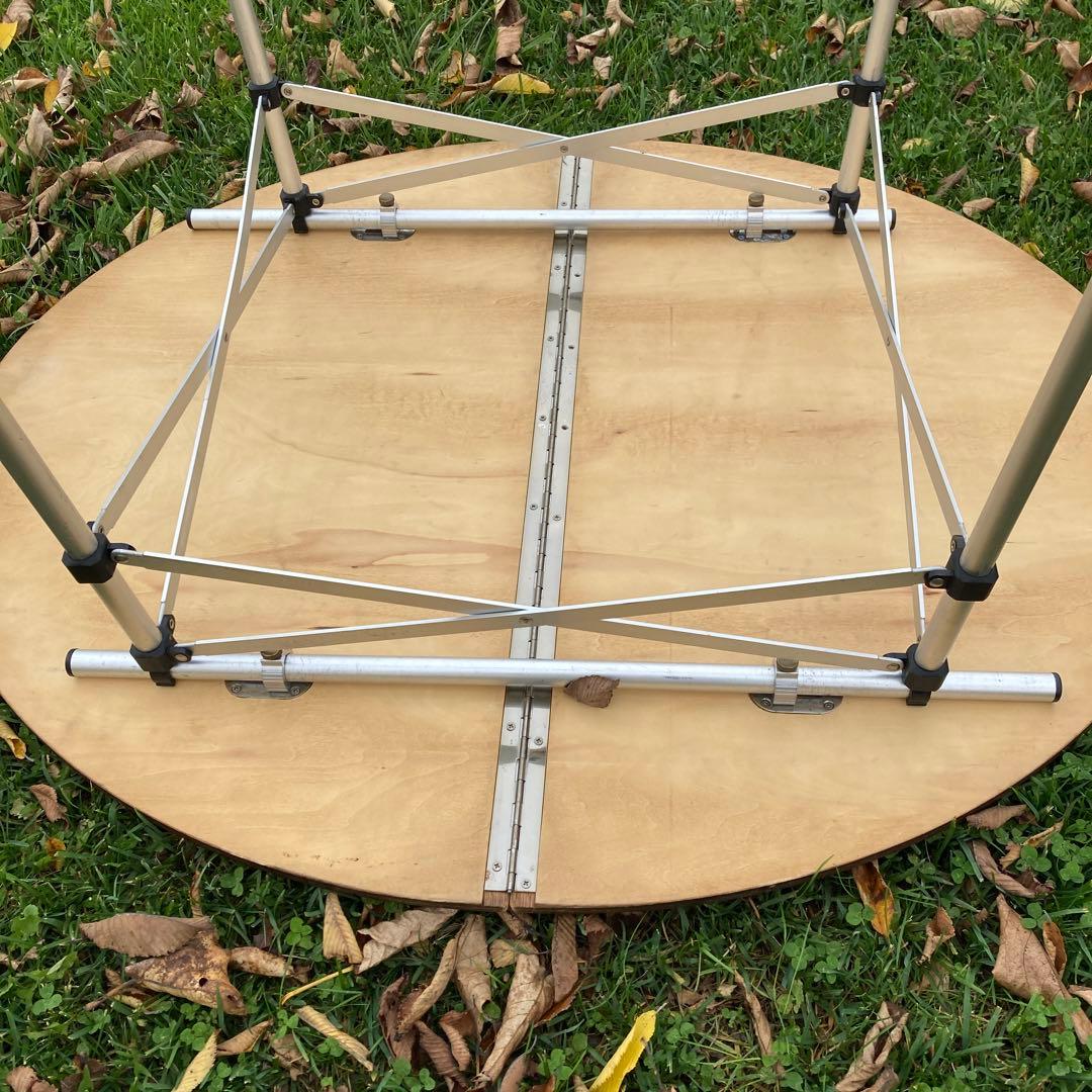 ■廃盤レア■  peak スノーピーク ウッド 二つ折 ラウンドテーブル