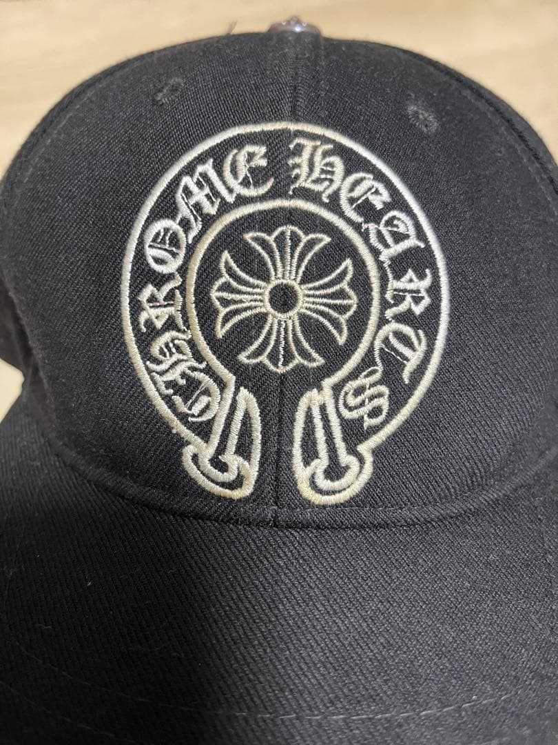 CHROME HEARTS 黒刺繍　 ホースシューステッチデニムキャップ付属なし