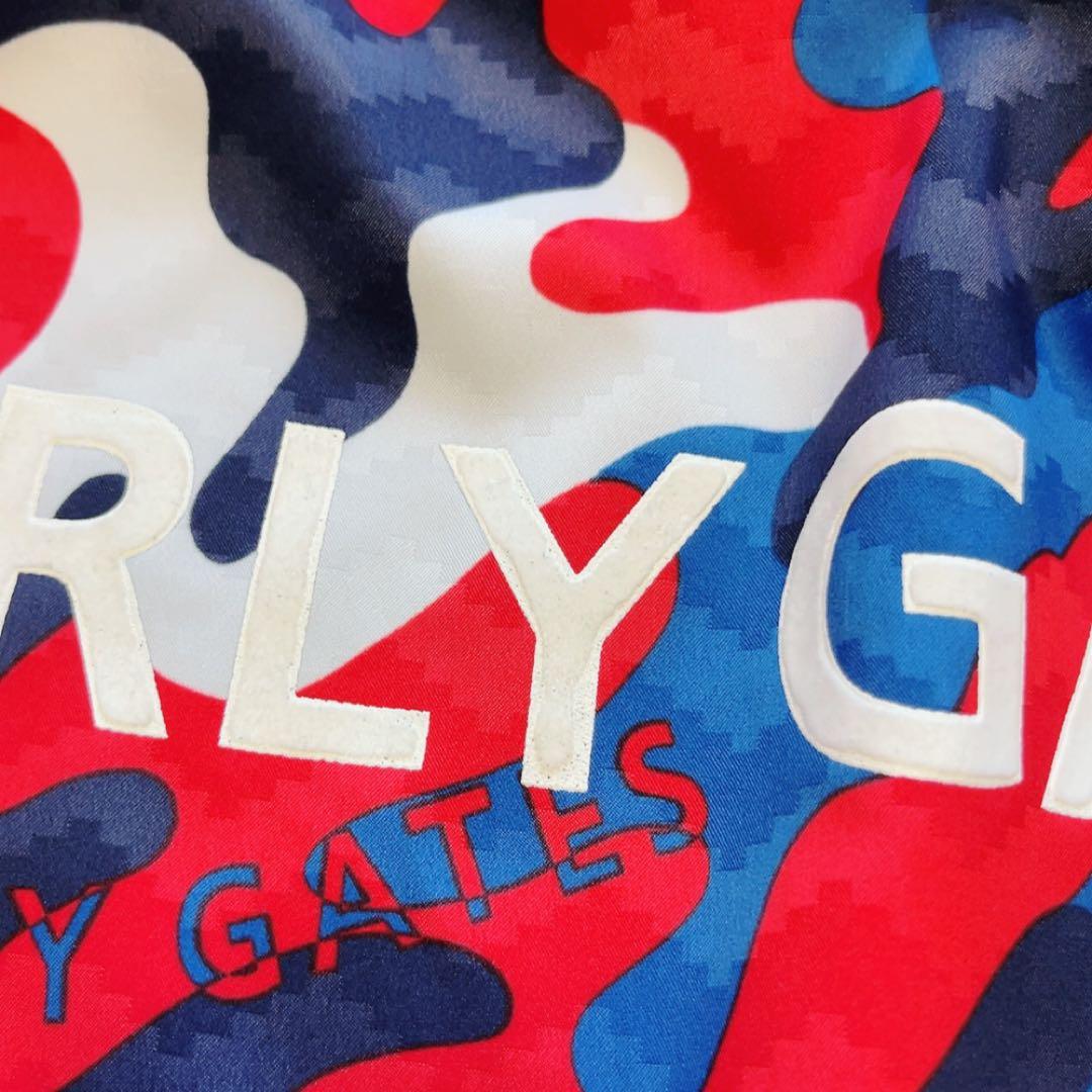 極美品　パーリーゲイツ　蓄熱　スニード　迷彩　カモフラージュ　XL　サイズ６　青