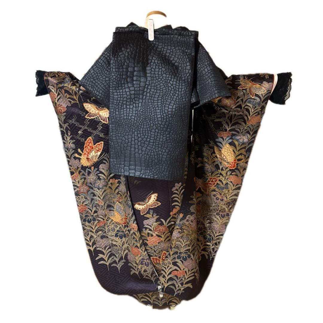 花と蝶シックな華やかMODE-Style♡振袖フルセット　成人式前撮り