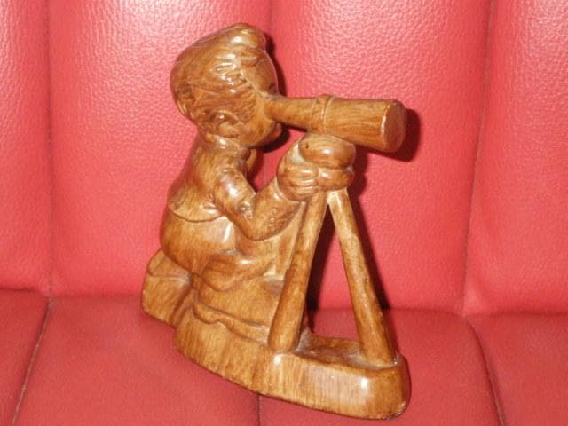 50’S★星空を見上げる子供★人形★ビンテージ★置物★天体観測★天文学★星座★