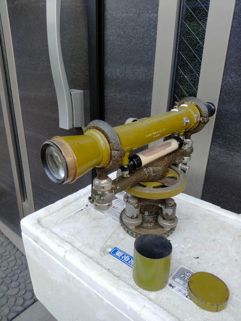 レベル　高さ出し　測量　昭和　当時物　コレクション骨董品　建築工事