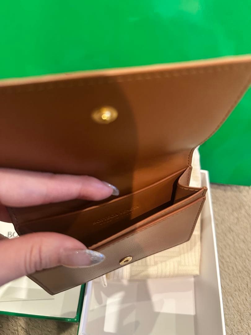 BOTTEGA VENETA イントレチャート　ウッド　 名刺入れ　カードケース