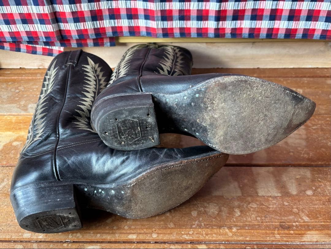 Tony Lama ウェスタンブーツ 9D ブラック