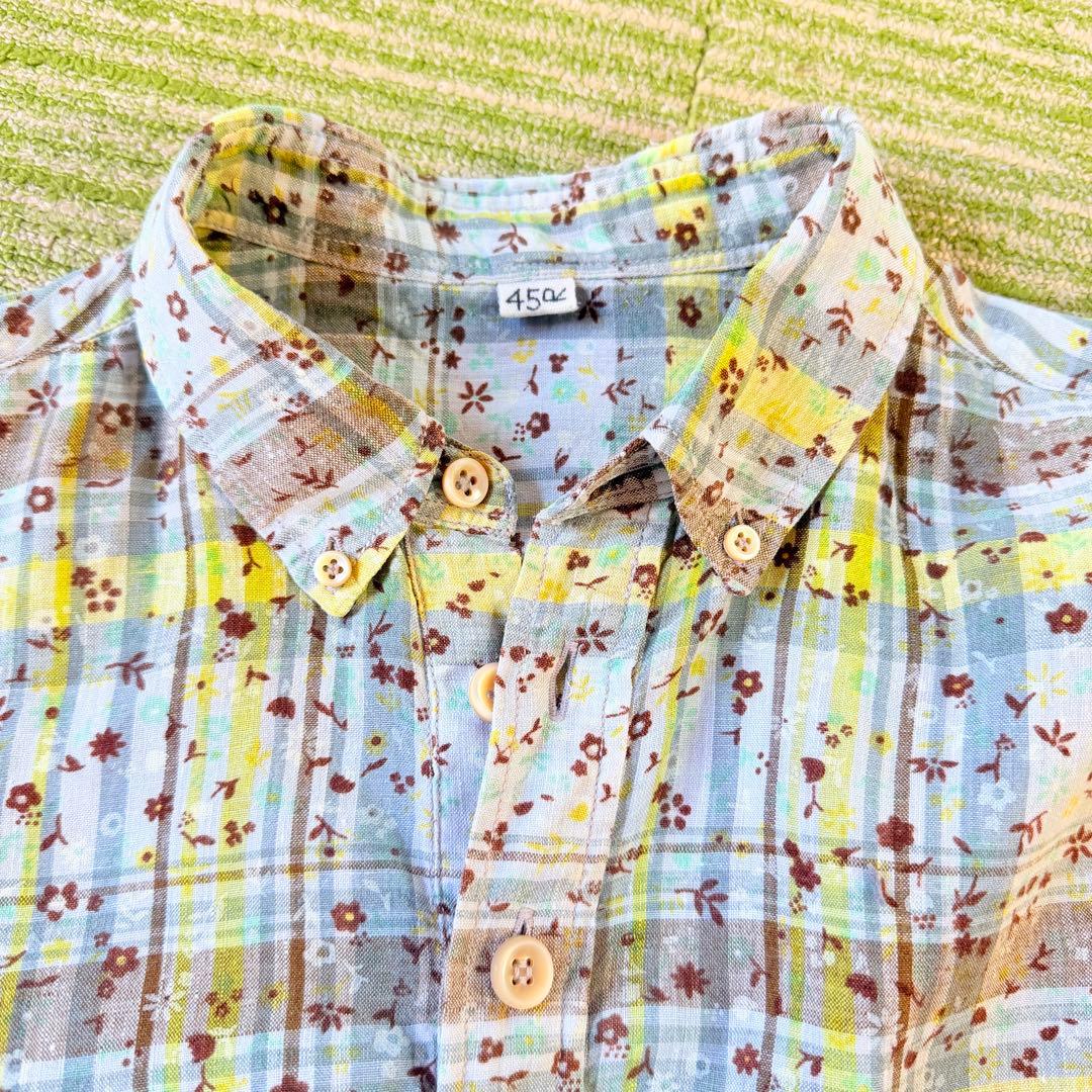 45R フォーティファイブアール 麻100％ シャツ 長袖 美品