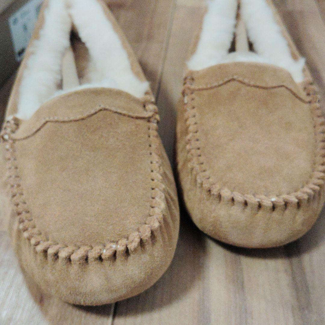 最終値下[新品未使用]UGGアグ♡モカシン チェスナット23cm US6