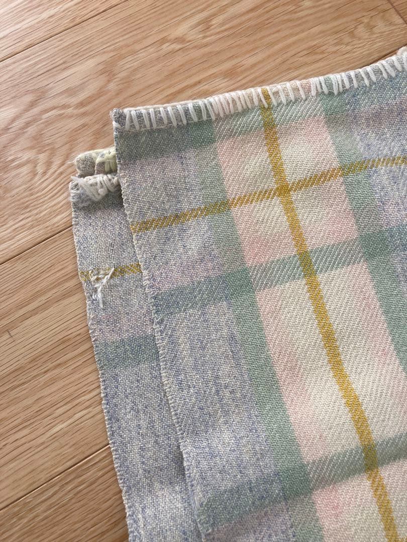 ウェルシュブランケット　グリーンチェック