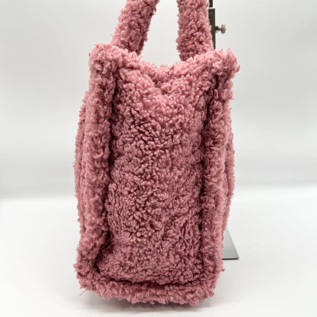 美品✨マークジェイコブス　ザ テディ　ショルダーバッグ　2way　ボア　ピンク