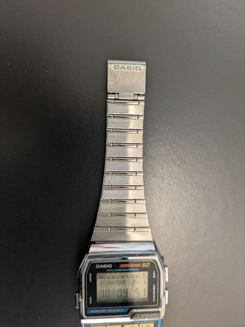 美品　CASIO カシオ DATA BANK 80　データバンク　電池新品
