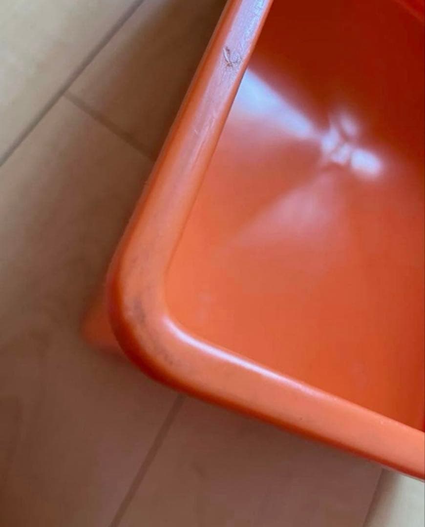 チェスト　オレンジ　レトロ　アンティーク　ポップ　収納