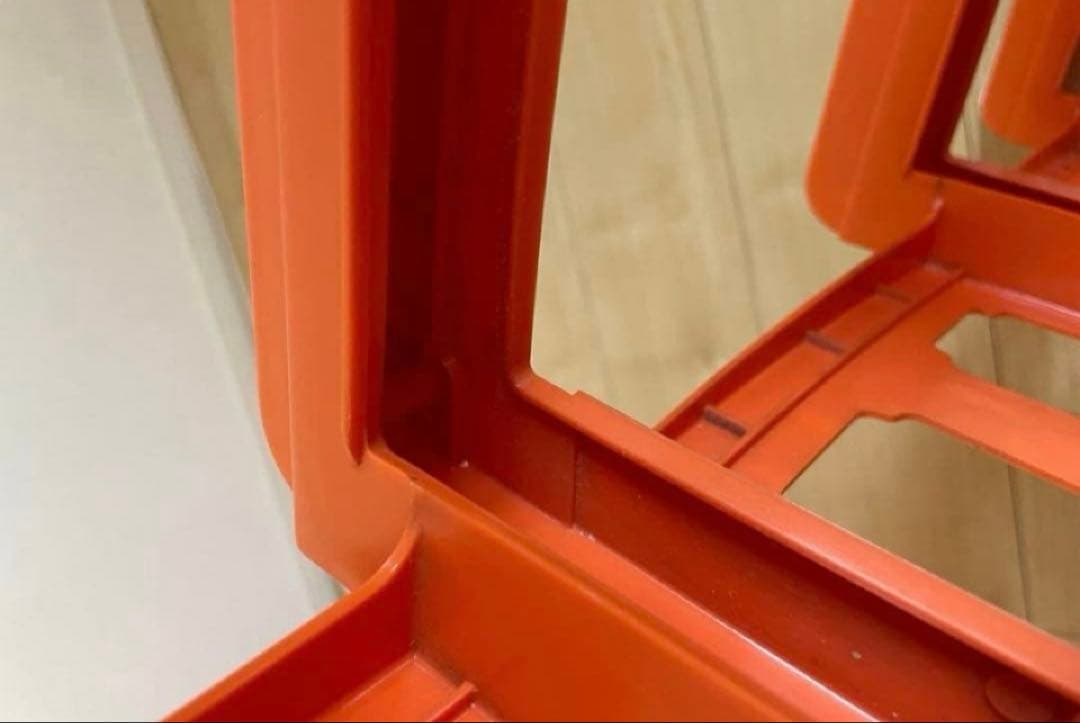 チェスト　オレンジ　レトロ　アンティーク　ポップ　収納