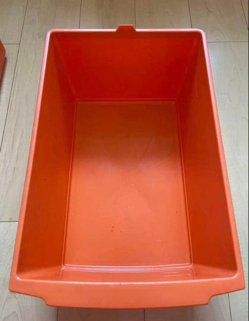 チェスト　オレンジ　レトロ　アンティーク　ポップ　収納