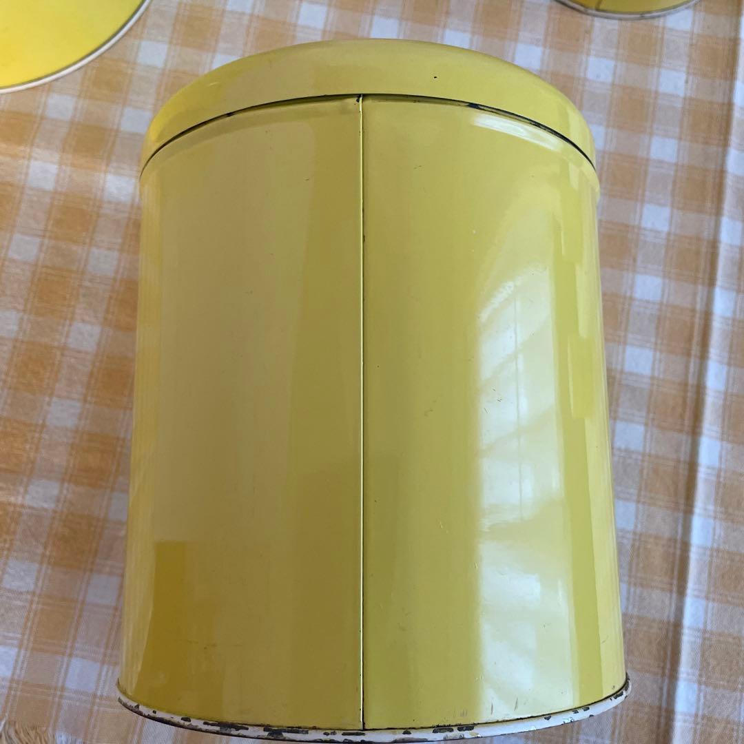 イ*ブ様 RANSBURG ランズバーグ キャニスター 缶 6点セット 黄色 花