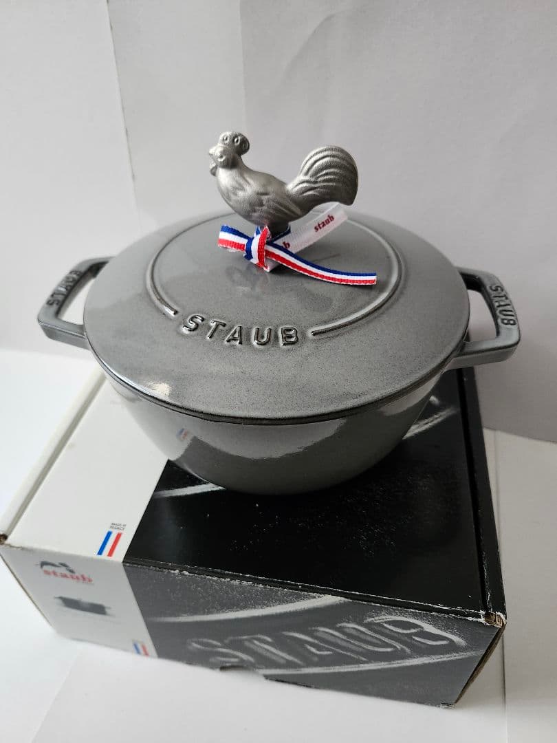 新品未使用　staub　ストウブワナベ　Wa-NABE　L20cm　グレー