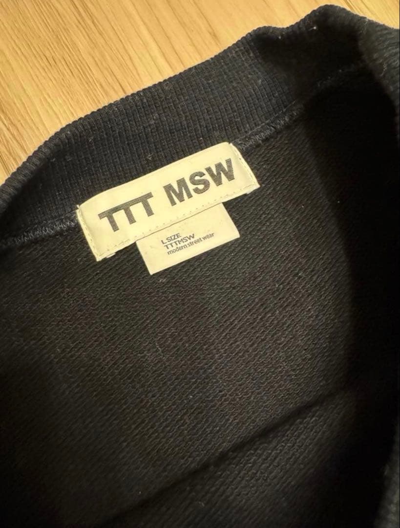 【わいわい】TTTMSW カレッジロゴスウェット ネイビー