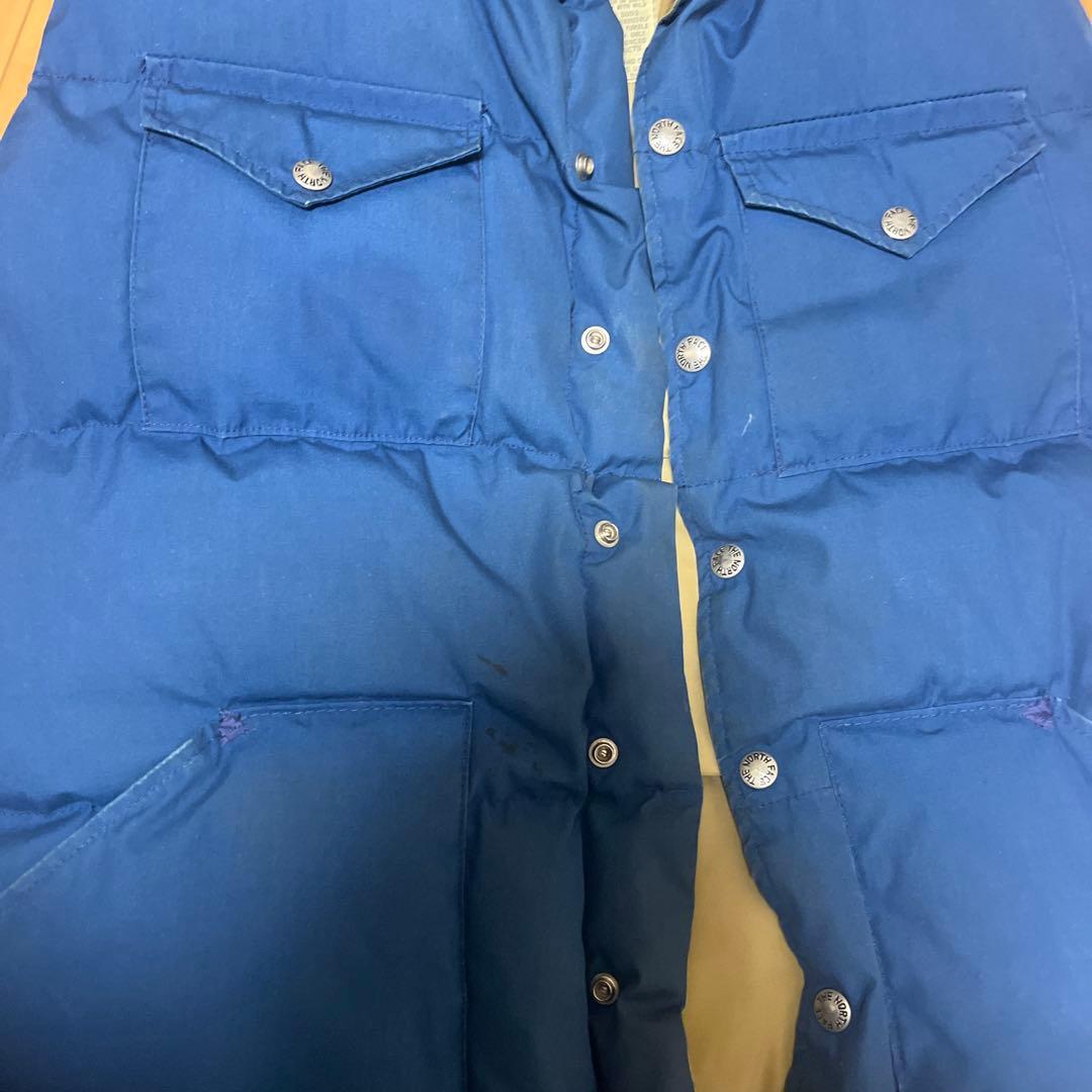 【茶タグ】 THE NORTH FACE ダウンベスト青M