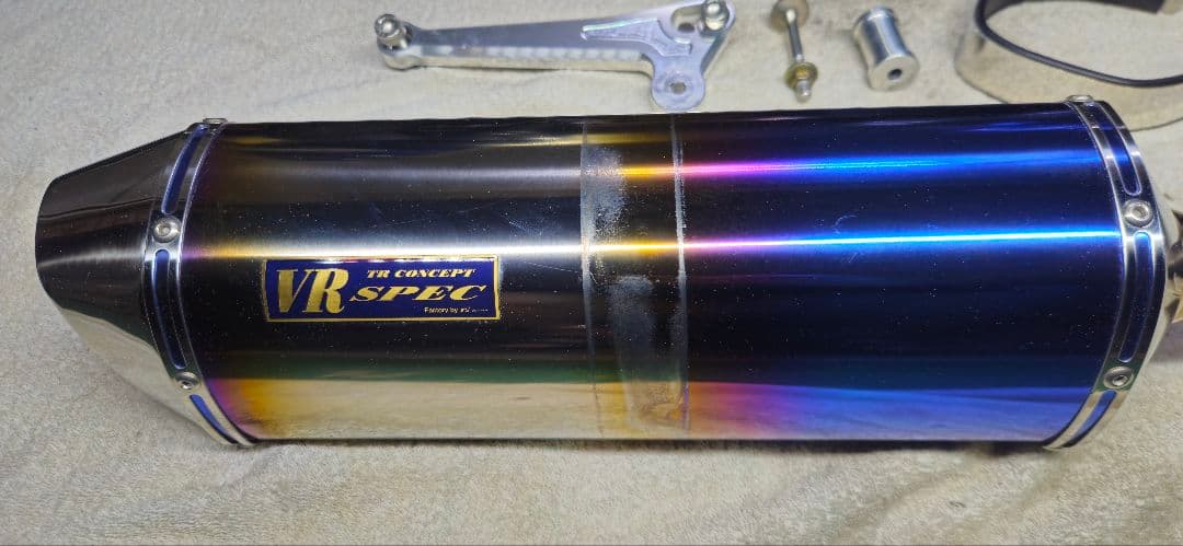 【美品】ホンダ PCX125/150用 VR SPEC オーバルチタンマフラー