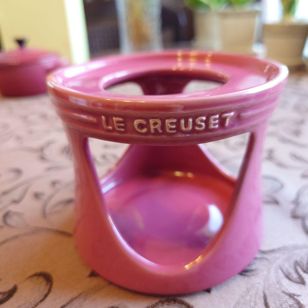 LE CREUSET ル・クルーゼ ミニココット フォンデュセット〈未使用〉①