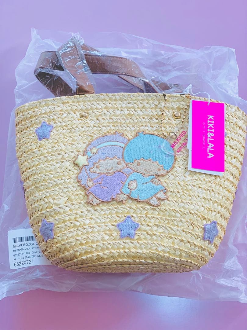 MILKFED. リトルツインスターズ コラボかごバッグ キキララ