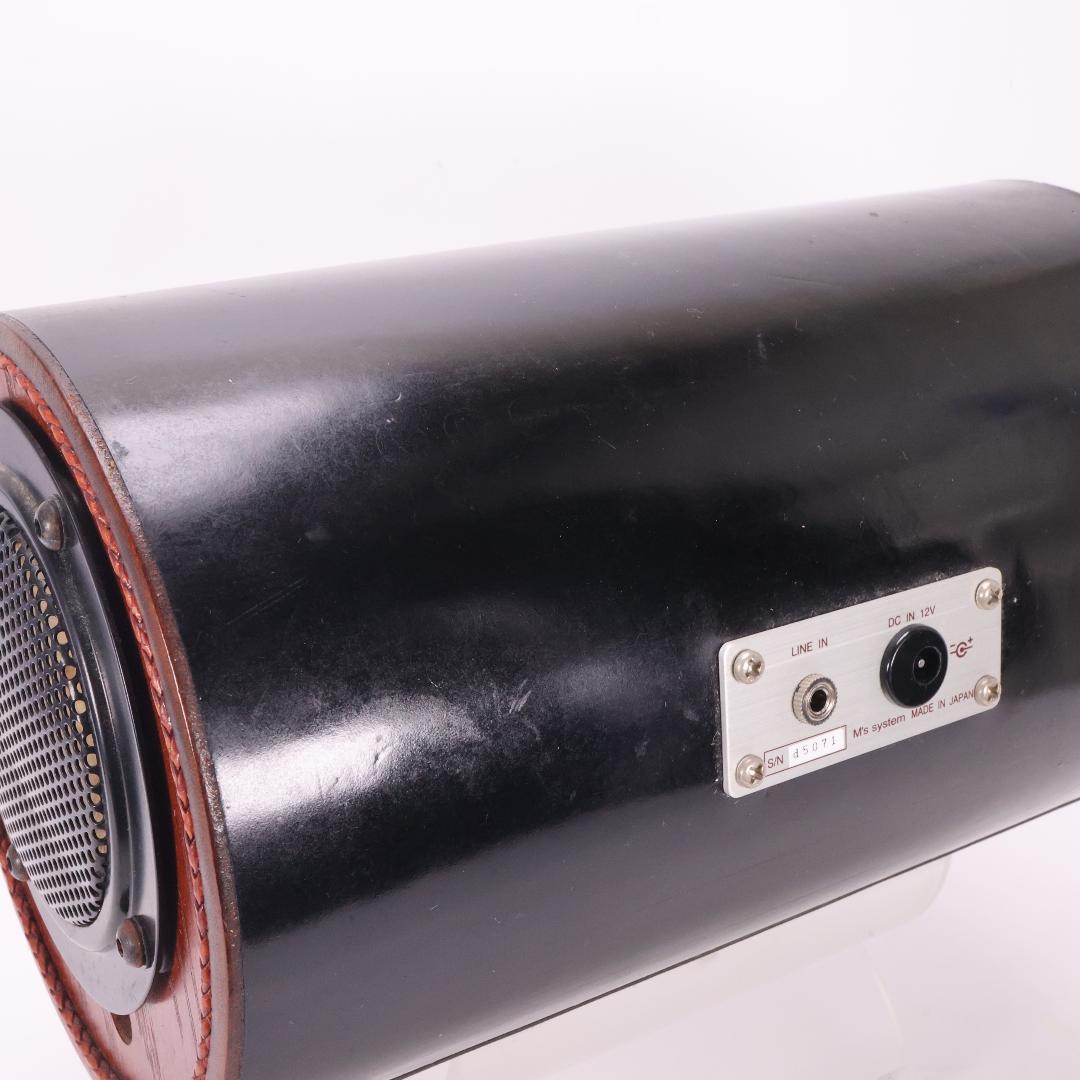 エムズシステム　MS-dt08 アンプ内蔵波動スピーカー　シュエット　黒