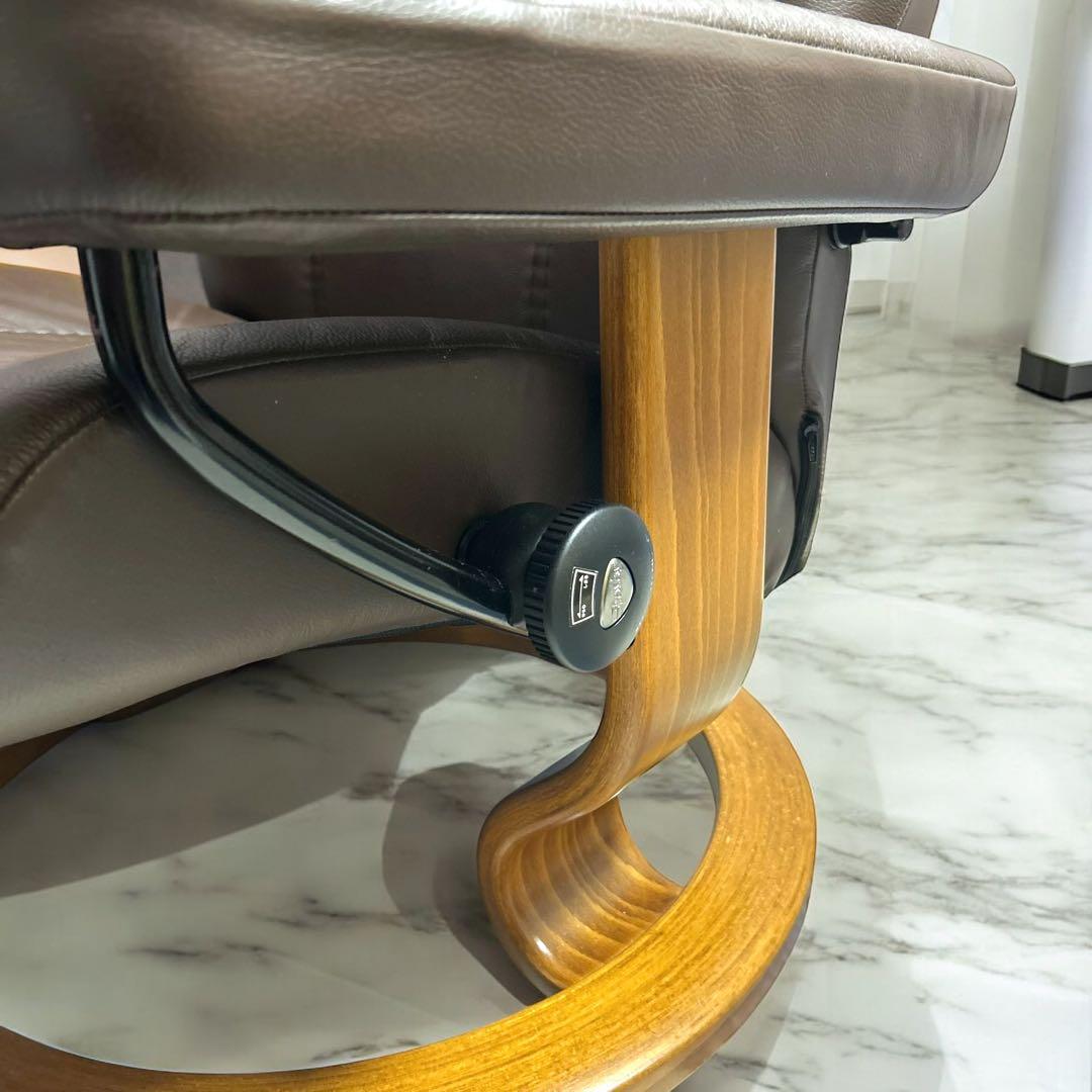 【極美品】EKORNES コンサル M ストレスレスチェア＆オットマン