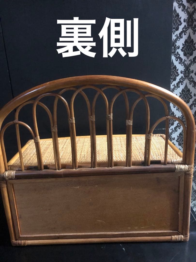 便利な収納♦️ラタン ベンチ♦️コンパクトサイズ♦️土台が木材で丈夫です♦️送料込
