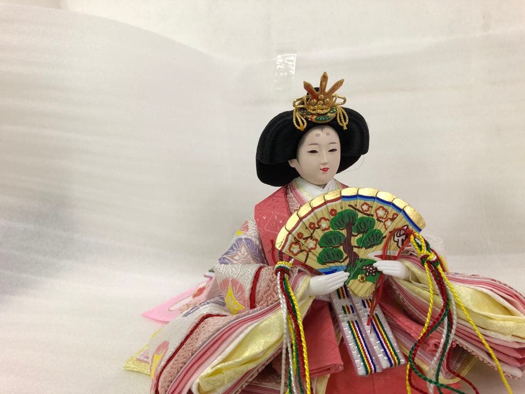 雛人形セット 花柄背景付夏場価格