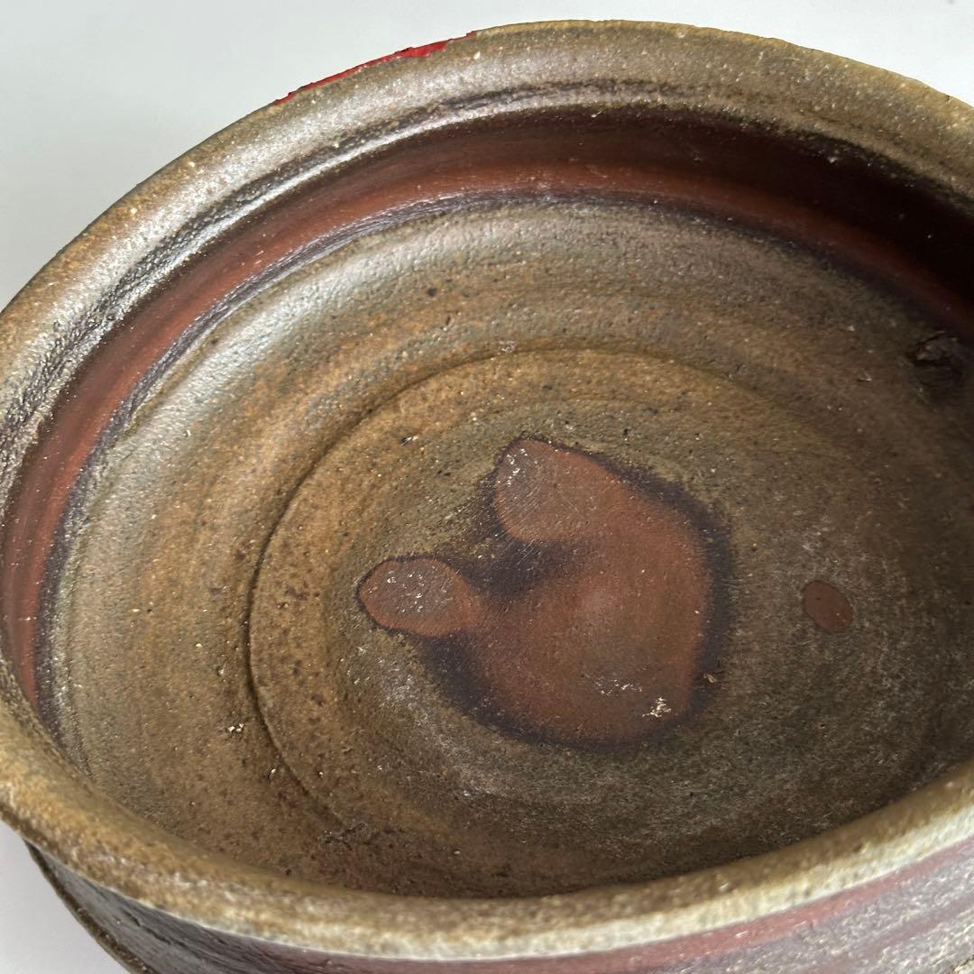 原田拾六  備前 皿 鉢 牡丹餅 共箱 直しあり