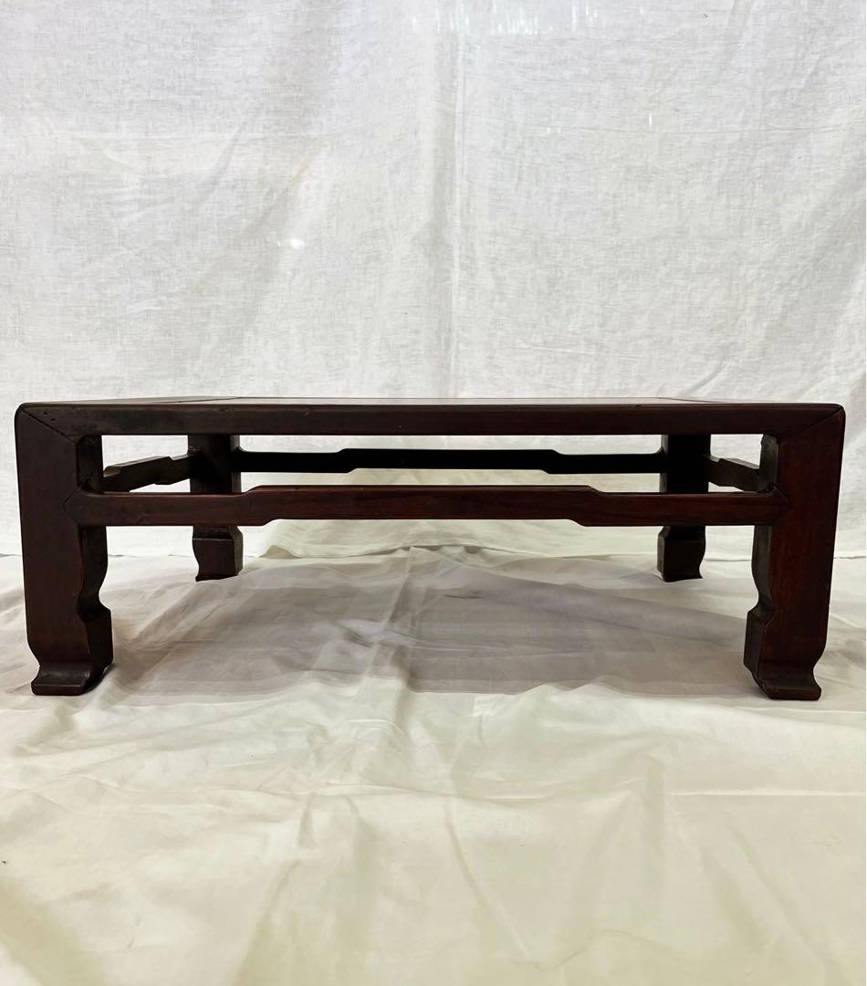 【アンティーク】木製 無垢材 欅 座卓 座敷机 昭和レトロ 古家具 古民家 銘木