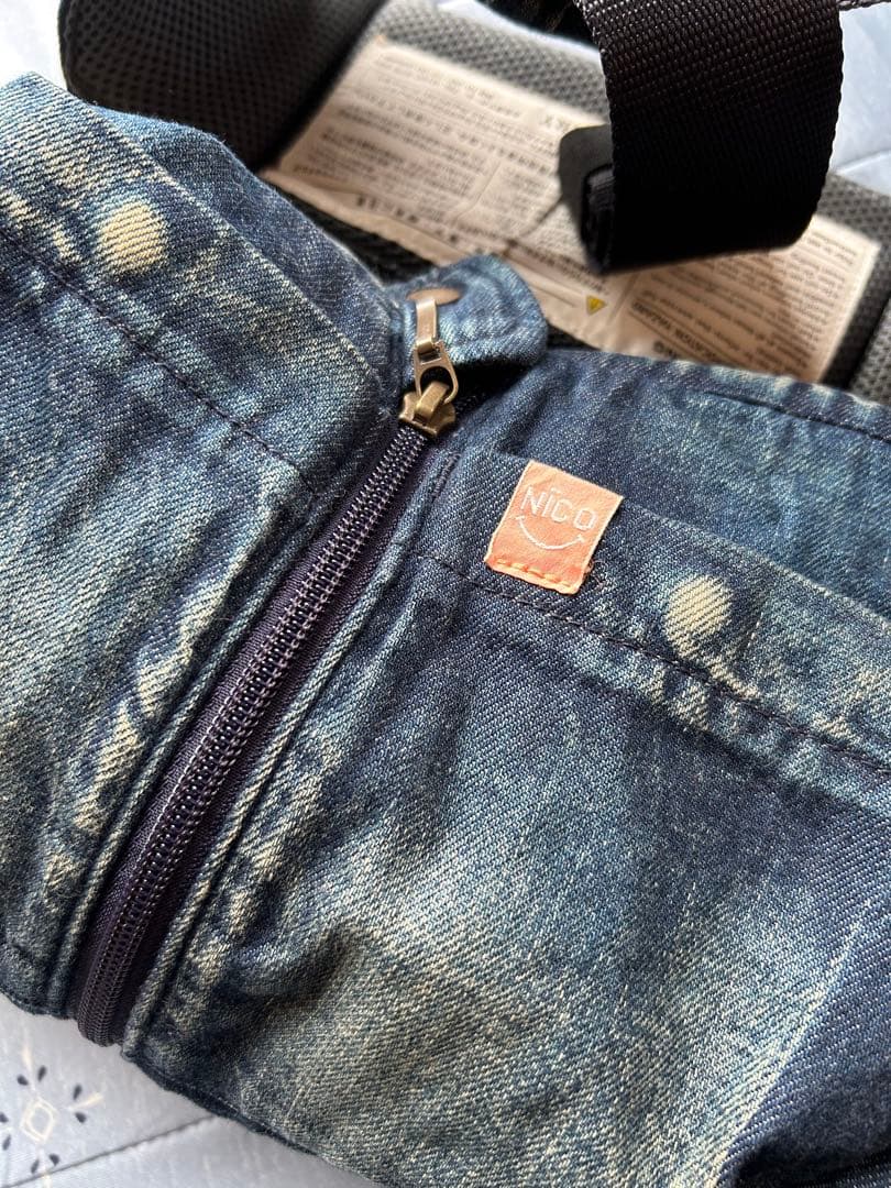 キューズベリー　NICO 抱っこ紐 デニムブルー