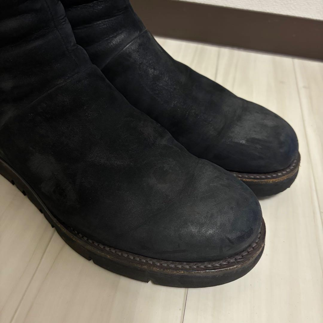 ripvanwinkle バックジップ レザーブーツ